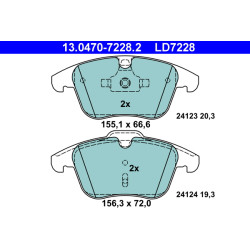 Klocki hamulcowe ATE 13.0470-7228.2