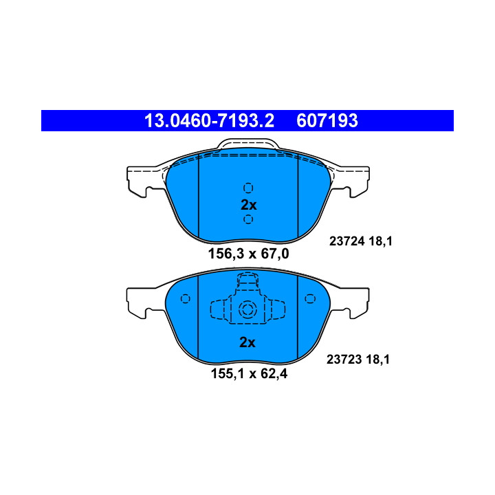 Klocki hamulcowe ATE 13.0460-7193.2