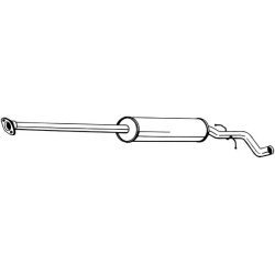 Tłumik środkowy BOSAL 287-513
