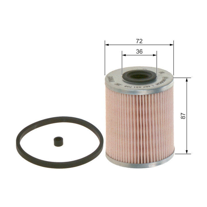 Filtr paliwa BOSCH 1 457 431 705