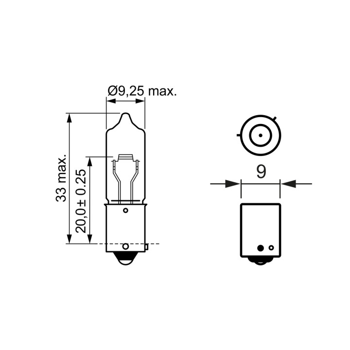 Żarówka lampy kierunkowskazu BOSCH 1 987 302 264