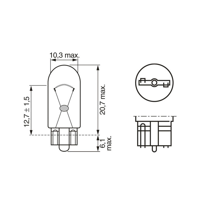 Żarówka lampy kierunkowskazu BOSCH 1 987 302 241
