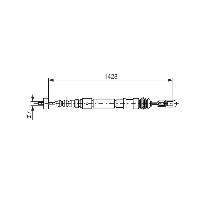 Linka hamulca ręcznego BOSCH 1 987 477 353