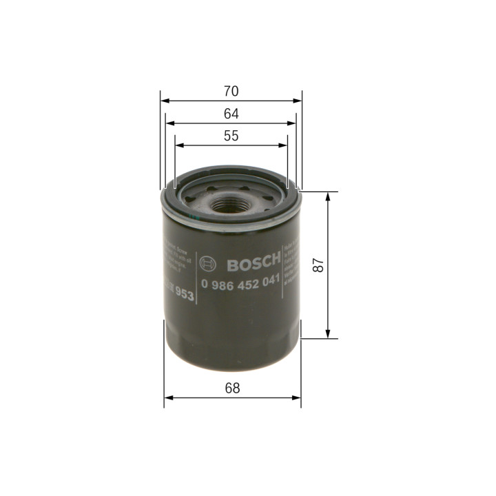 Filtr oleju BOSCH 0 986 452 041
