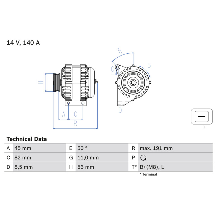 Alternator BOSCH 0 986 042 840