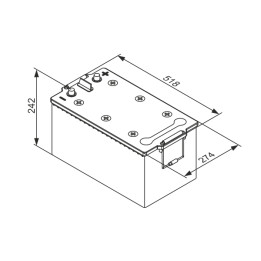 Akumulator BOSCH 0 092 TA0 800
