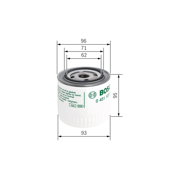 Filtr oleju BOSCH 0 451 103 260