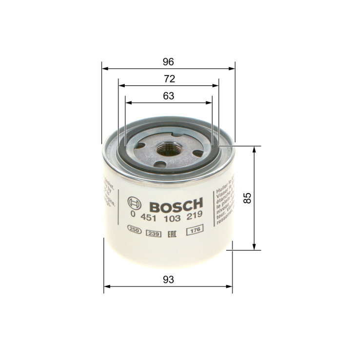 Filtr oleju BOSCH 0 451 103 219