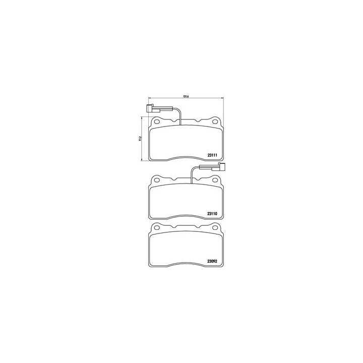 Klocki hamulcowe BREMBO P 23 078