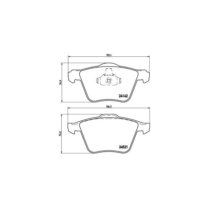Klocki hamulcowe BREMBO P 24 077X