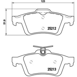 Klocki hamulcowe BREMBO P 24 148X