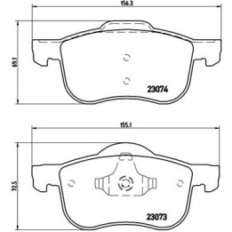 Klocki hamulcowe BREMBO P 86 016