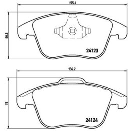 Klocki hamulcowe BREMBO P 24 076X