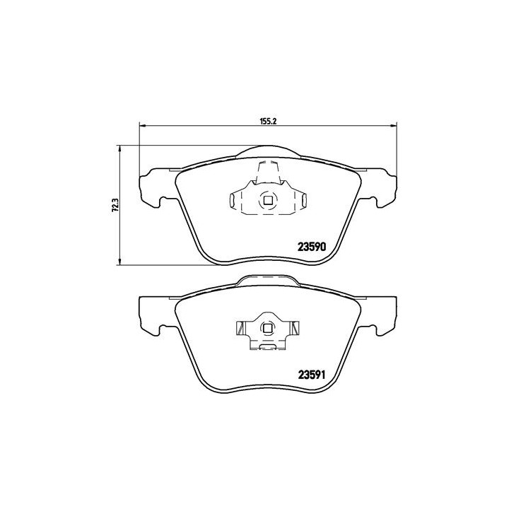 Klocki hamulcowe BREMBO P 86 022