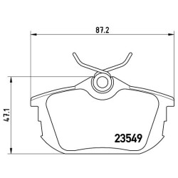 Klocki hamulcowe BREMBO P 54 023