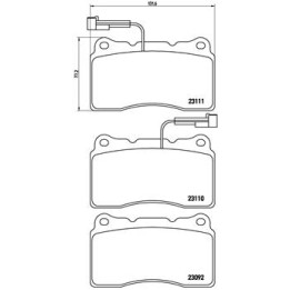 Klocki hamulcowe BREMBO P 23 078X