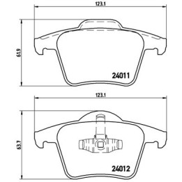 Klocki hamulcowe BREMBO P 86 019