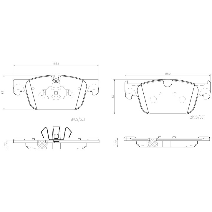 Klocki hamulcowe BREMBO P86028NX