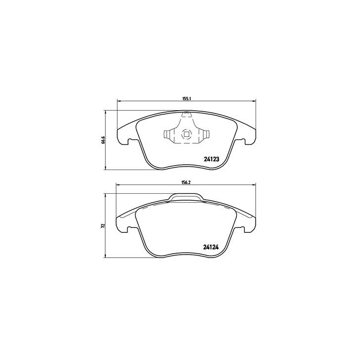 Klocki hamulcowe BREMBO P 24 076