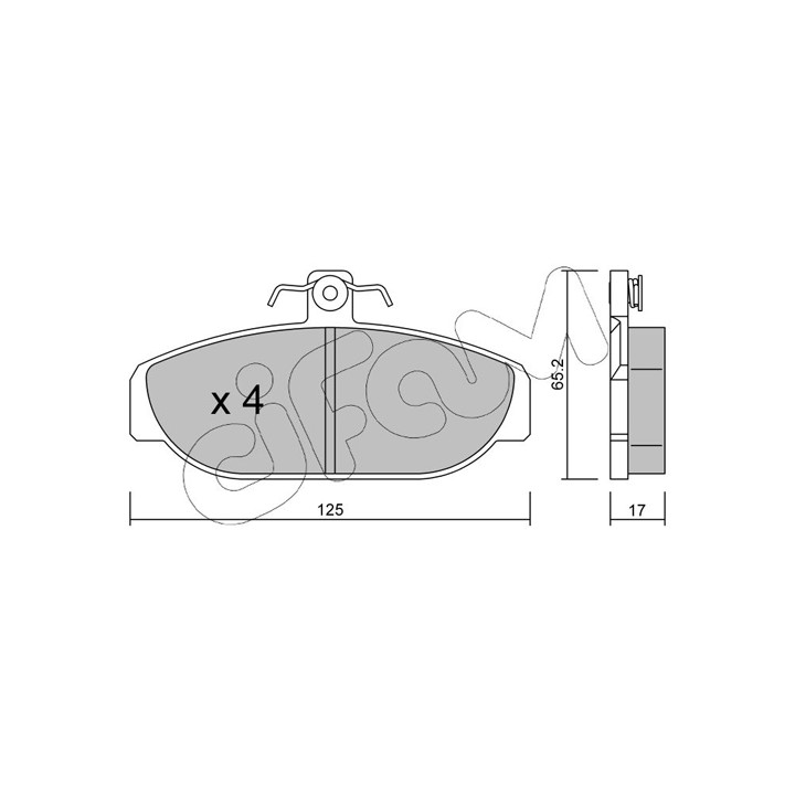 Klocki hamulcowe CIFAM 822-183-0