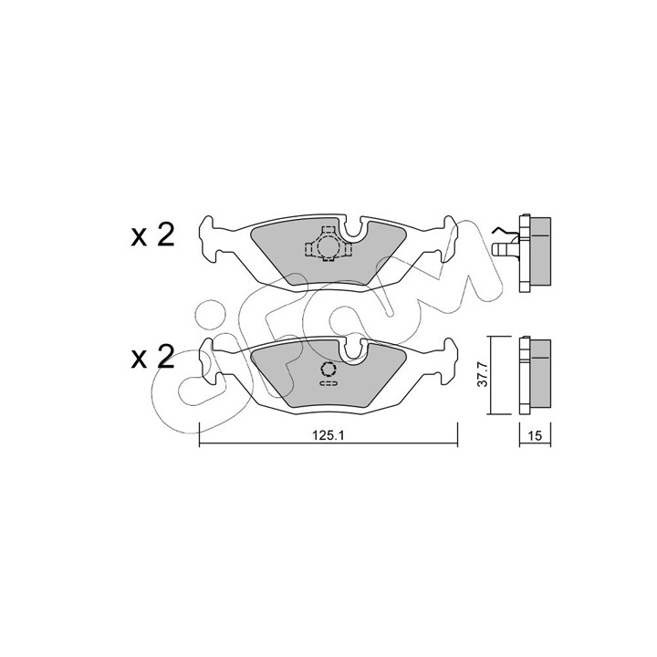 Klocki hamulcowe CIFAM 822-070-0