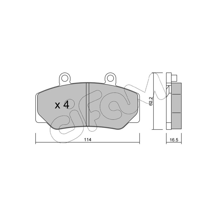 Klocki hamulcowe CIFAM 822-075-0