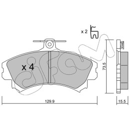 Klocki hamulcowe CIFAM 822-216-0