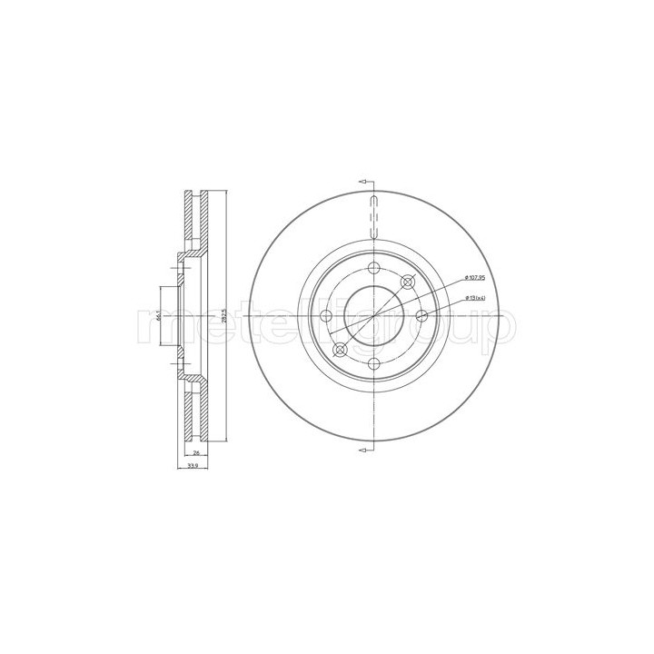 Tarcza hamulcowa CIFAM 800-566C