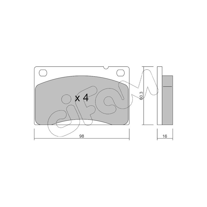 Klocki hamulcowe CIFAM 822-006-0