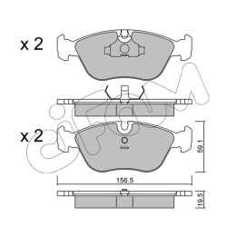 Klocki hamulcowe CIFAM 822-182-0