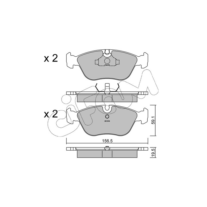 Klocki hamulcowe CIFAM 822-182-0