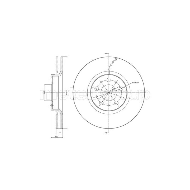 Tarcza hamulcowa CIFAM 800-561C