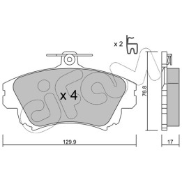 Klocki hamulcowe CIFAM 822-286-0