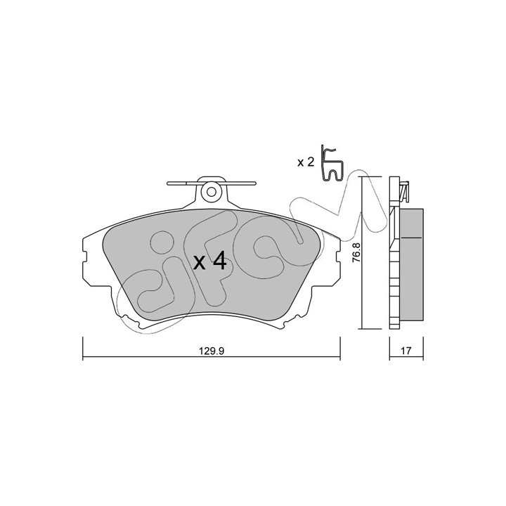 Klocki hamulcowe CIFAM 822-286-0