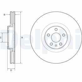 Tarcza hamulcowa DELPHI BG9231C