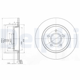 Tarcza hamulcowa DELPHI BG3897C