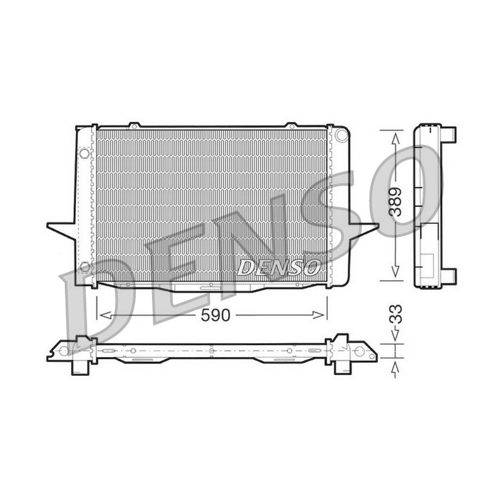 Chłodnica wody silnika DENSO DRM33041