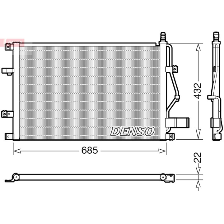 Skraplacz klimatyzacji DENSO DCN33013