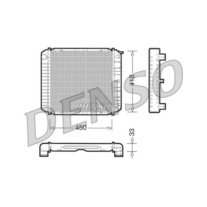 Chłodnica wody silnika DENSO DRM33004