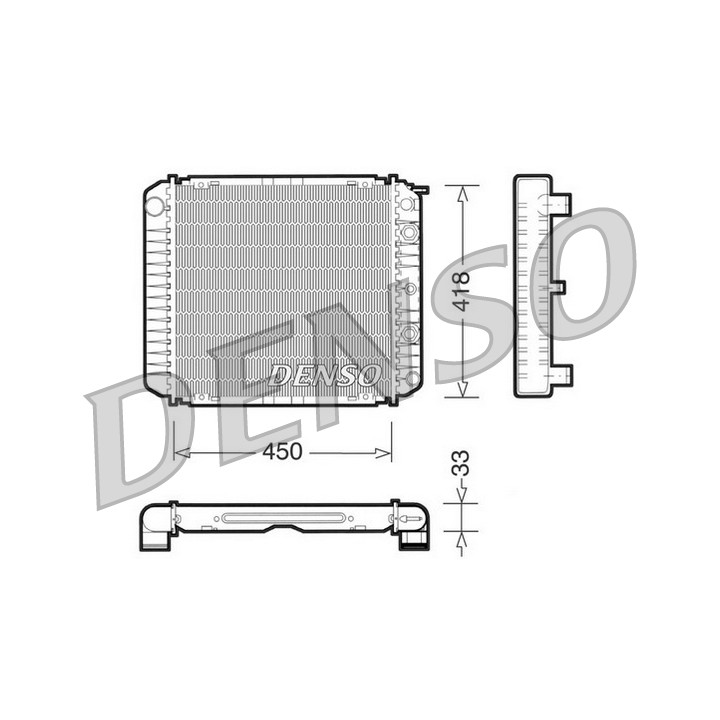 Chłodnica wody silnika DENSO DRM33005