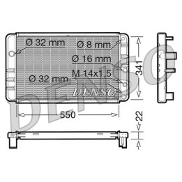 Chłodnica wody silnika DENSO DRM33013