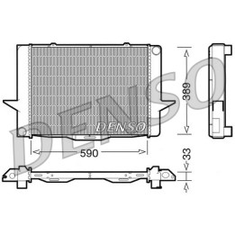 Chłodnica wody silnika DENSO DRM33040