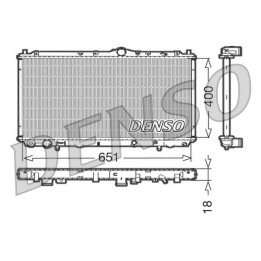 Chłodnica wody silnika DENSO DRM33061