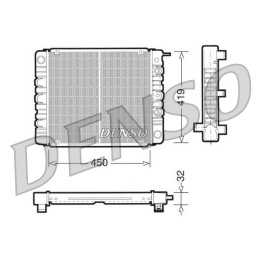 Chłodnica wody silnika DENSO DRM33002