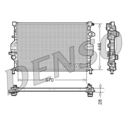 Chłodnica wody silnika DENSO DRM10088
