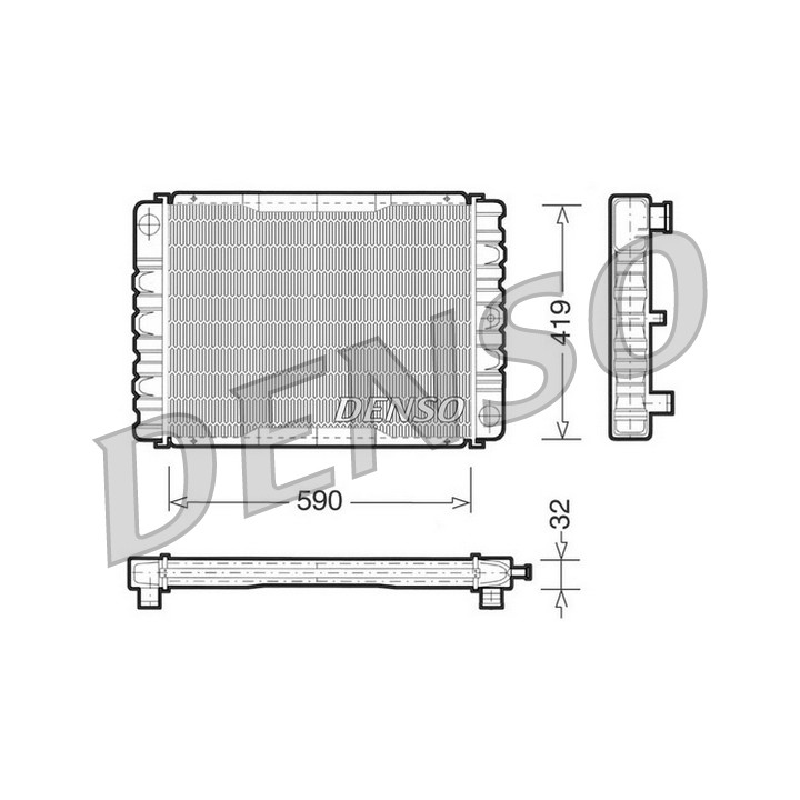 Chłodnica wody silnika DENSO DRM33030