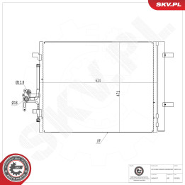 Skraplacz klimatyzacji ESEN SKV 86SKV120