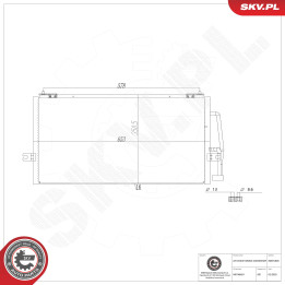 Skraplacz klimatyzacji ESEN SKV 86SKV628