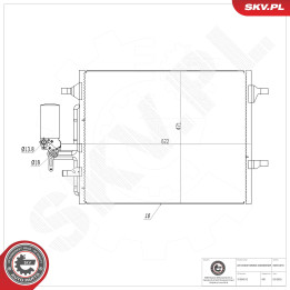 Skraplacz klimatyzacji ESEN SKV 86SKV078
