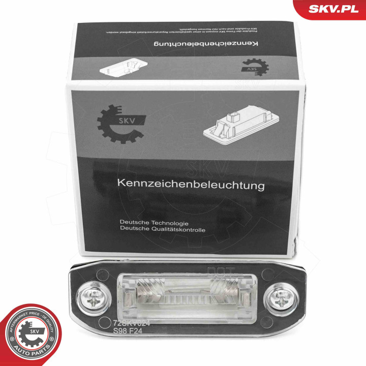 Oświetlenie tablicy rejestracyjnej ESEN SKV 72SKV024